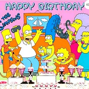 🎈Simpsons Birthday Backdrop 🥳🎈